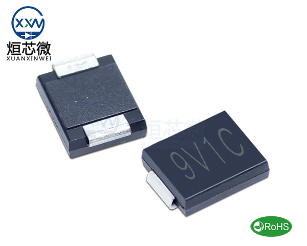 1.5SMC9.1CA參數(shù),TVS二極管1.5SMC9.1CA瞬態(tài)抑制二極管