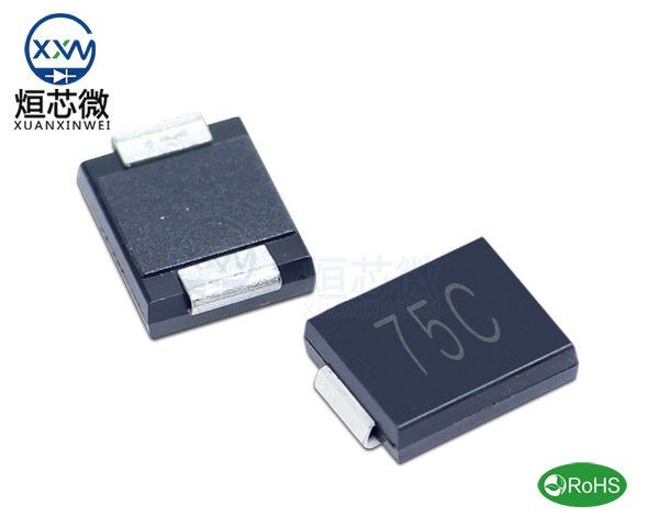 1.5SMC75CA參數(shù),TVS二極管1.5SMC75CA瞬態(tài)抑制二極管